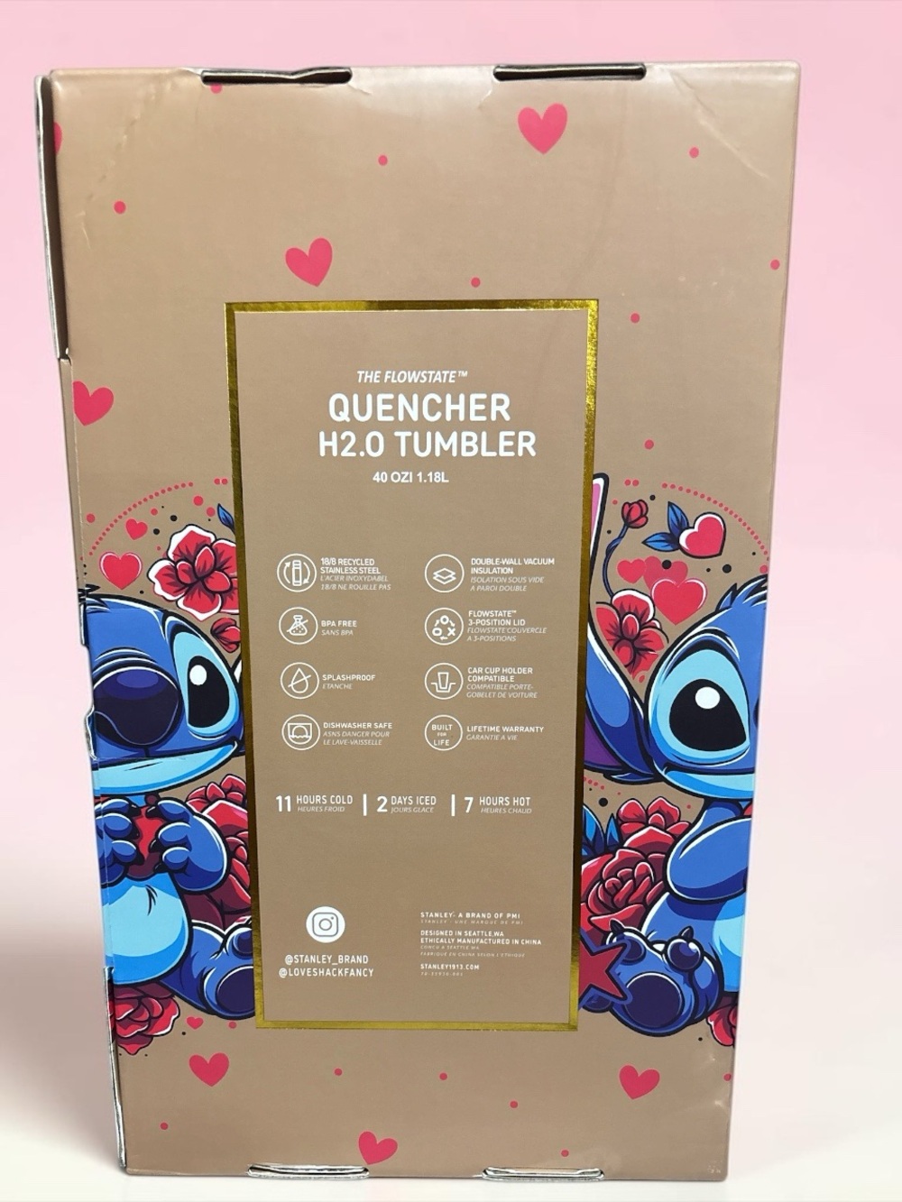 NIB Stanley Special Edition Stitch 40oz Tumbler in Gift Box - Picture 9 of 9
